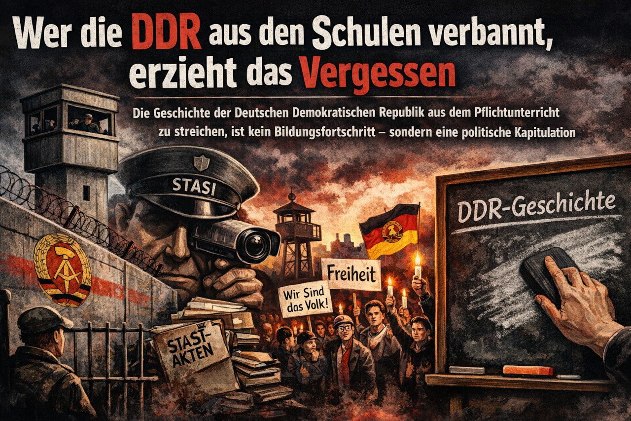 Wer die DDR aus dem Lehrplan streicht, spielt mit der Demokratie