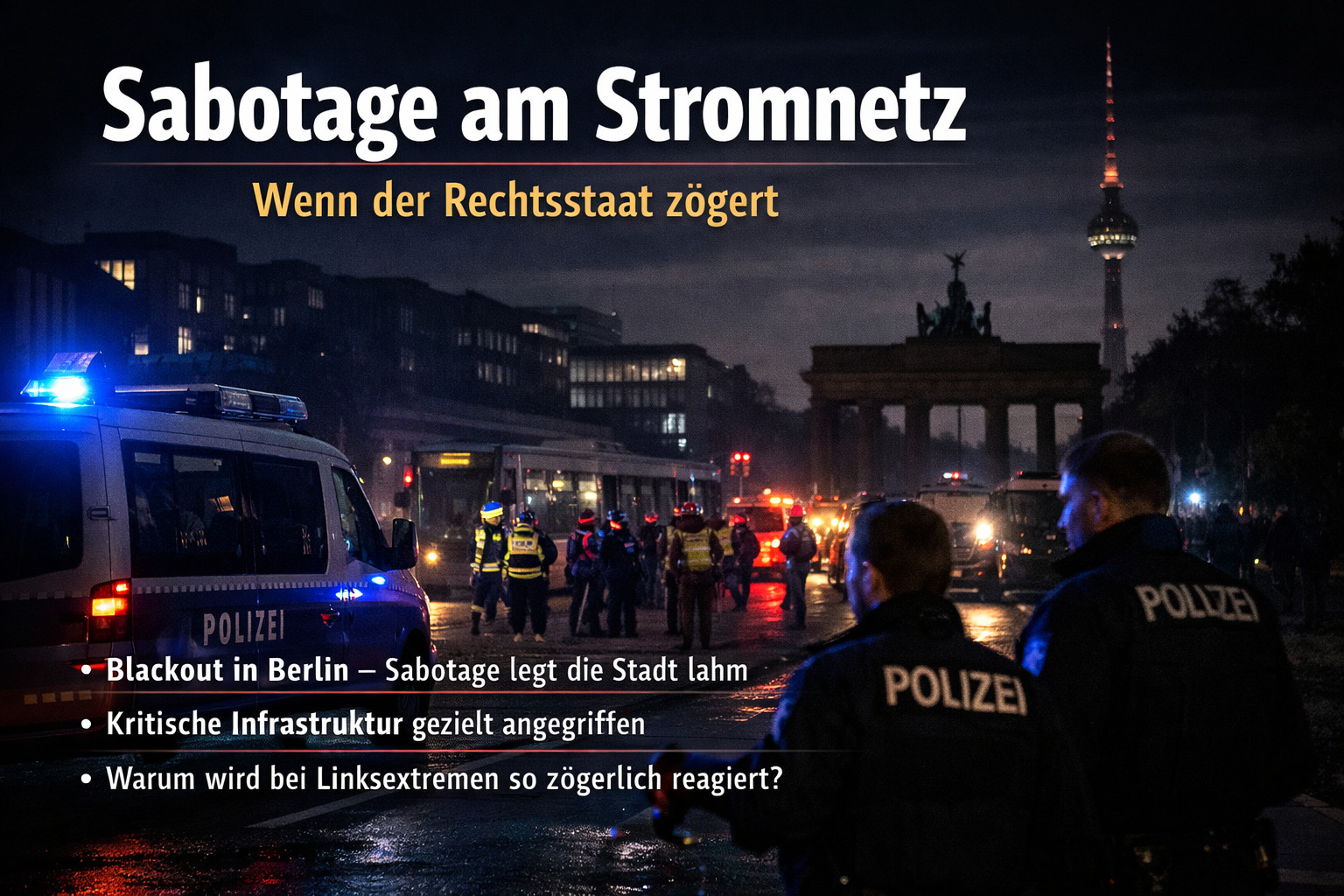 Sabotage am Stromnetz – Wenn der Rechtsstaat zögert